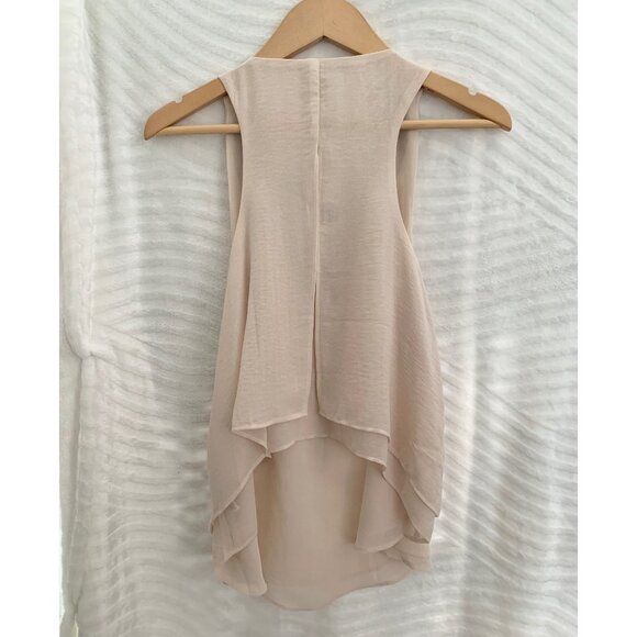 Forever 21 Boho Sleeveless Blouse V-Neck Embellished Beaded Trim Layer Tank Top - Picture 3 of 11